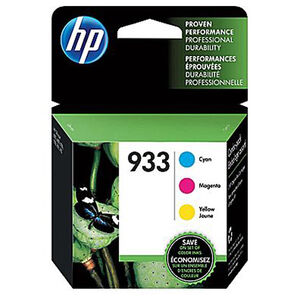 HP 933 Series 3 Color Original Printer Ink Cartridges - 3 Pack, , hires