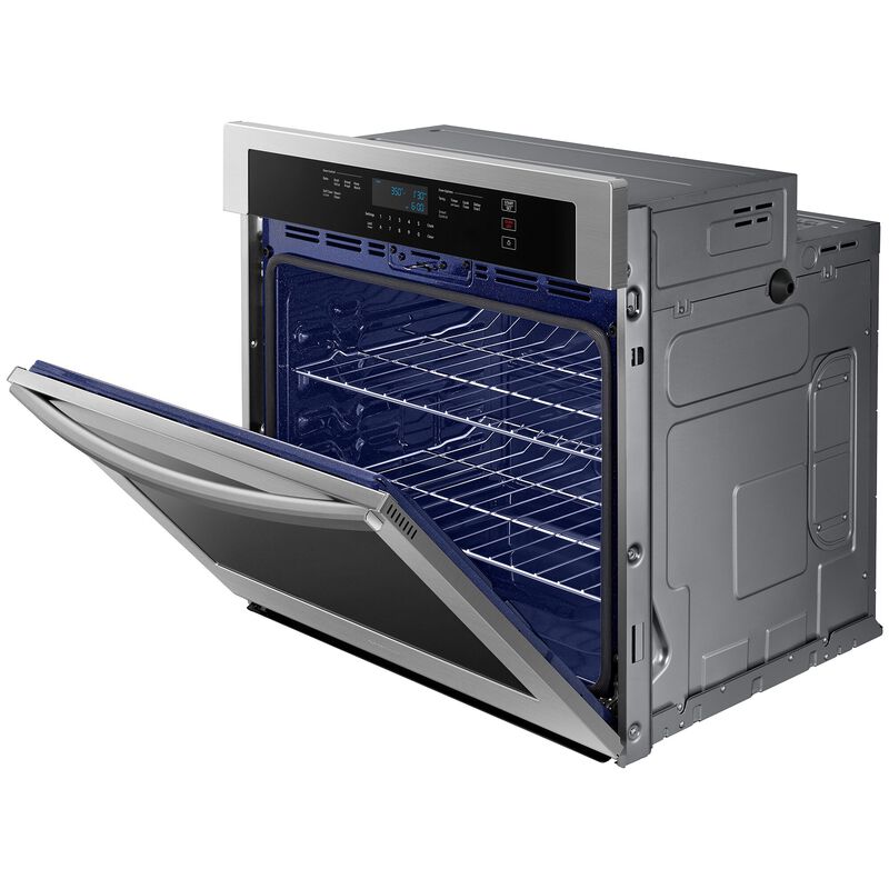 Samsung 30 in. 5.1 cu. ft. Smart Electric Single Wall Oven - Stainless Steel, Stainless Steel, hires
