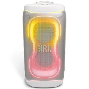 JBL PartyBox 330 Portable Party Speaker with JBL Legendary Sound, Futuristic Lighting, A Lelescopic Handle and Wide Wheels - White, , hires