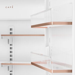 Cafe 36 in. 20.1 cu. ft. Built-In Smart Counter Depth Bottom Freezer Refrigerator with Ice Maker - Stainless Steel, , hires