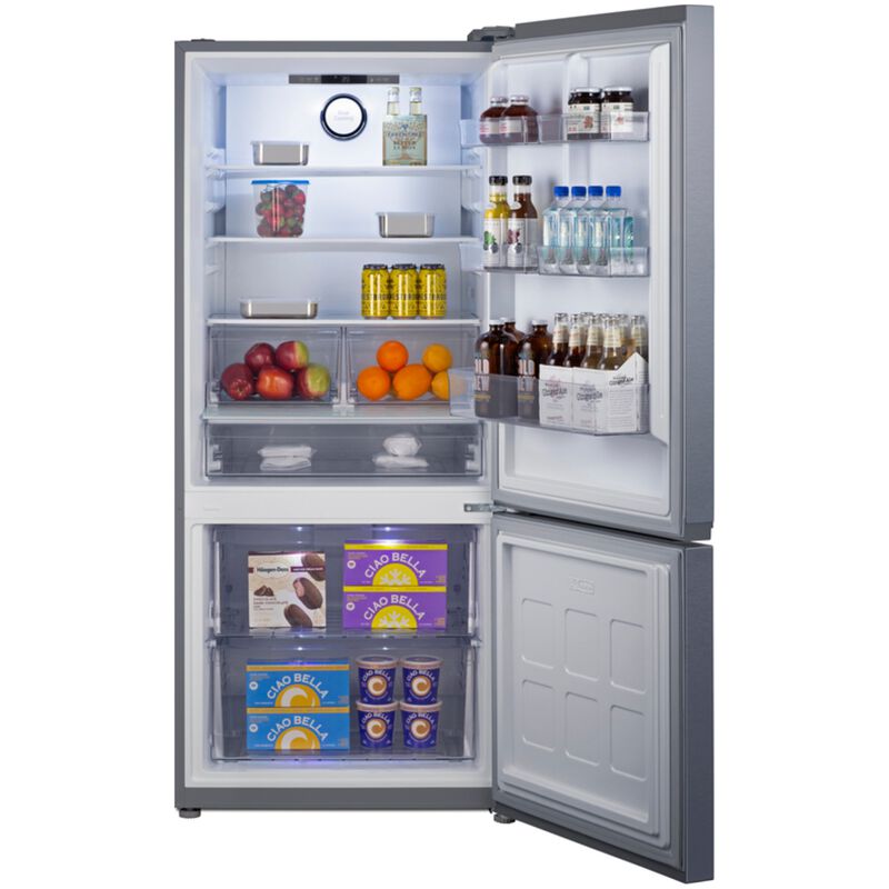 Summit 30 in. 16.1 cu. ft. Counter Depth Bottom Freezer Refrigerator - Stainless Steel, , hires