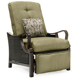 Hanover Ventura Patio Furniture Luxury Recliner - Meadow Green, , hires