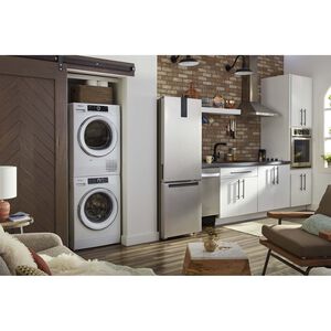 Whirlpool 24 in. 4.3 cu. ft. Ventless Electric Dryer with Delicate Cycle for Small Spaces - White, , hires