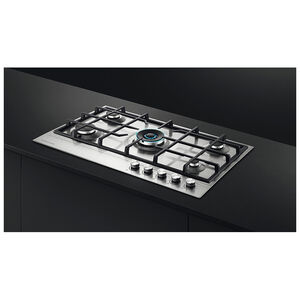 Fisher & Paykel Series 7 30 in. 5-Burner Natural Gas Cooktop with Simmer Burner & Power Burner - Stainless Steel, , hires