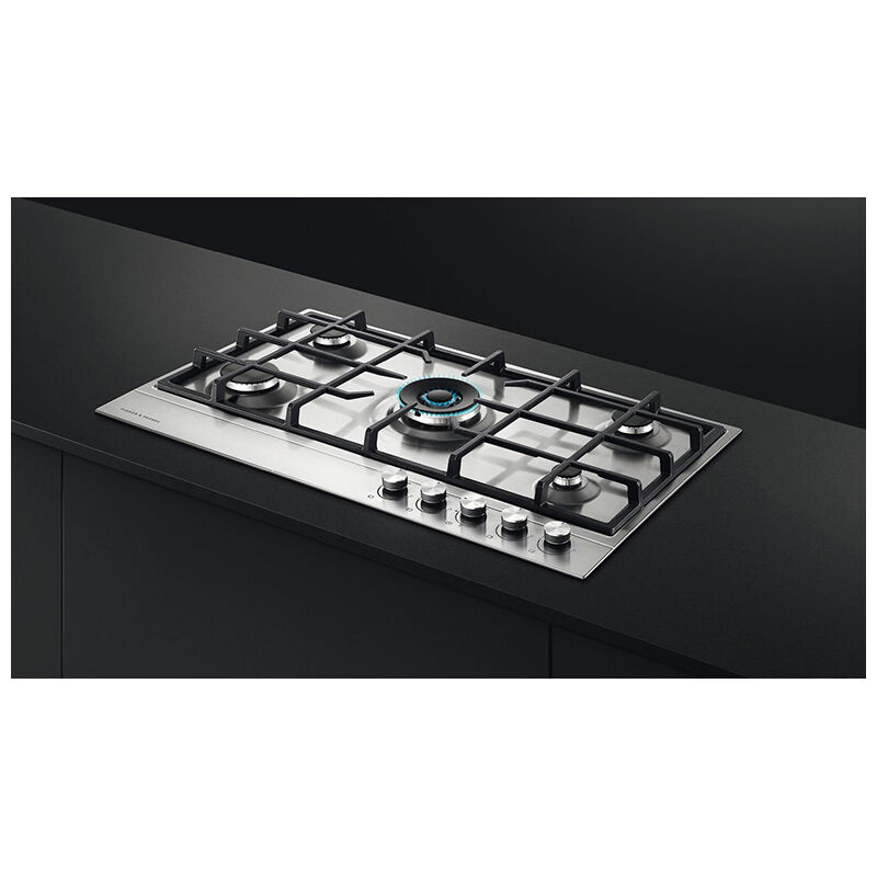 Fisher & Paykel Series 7 30 in. 5-Burner Natural Gas Cooktop with Simmer Burner & Power Burner - Stainless Steel, , hires