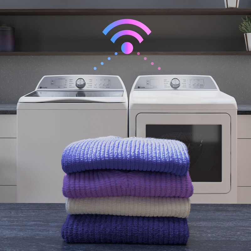 GE Profile 27 in. 7.4 cu. ft. Smart Electric Dryer with Aluminized Alloy Drum, Sensor Dry, Sanitize & Steam Cycle - Diamond Gray, Diamond Grey, hires