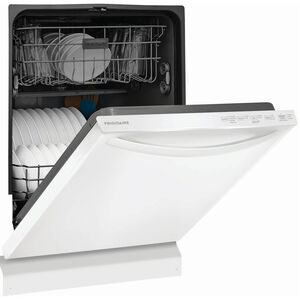 Frigidaire 24 in. Top Control Dishwasher with 52 dBa Sound Level & MaxDry - White, White, hires