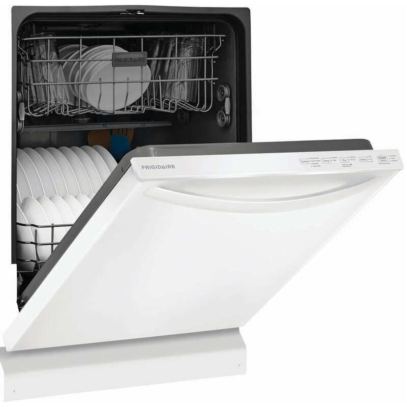 Frigidaire 24 in. Top Control Dishwasher with 52 dBa Sound Level & MaxDry - White, White, hires