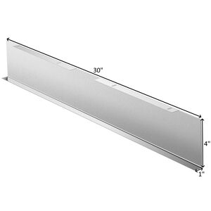 Fotile 30 in. Decorative Plate Cover for Range Hoods - Stainless Steel, , hires