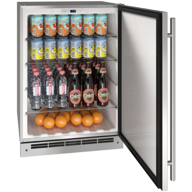 U-Line 24 in. 5.4 cu. ft. Outdoor Undercounter Refrigerator - Stainless Steel, , hires