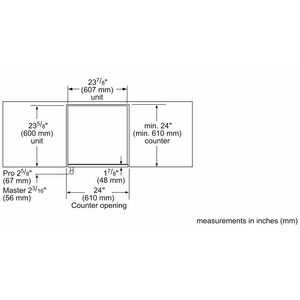 Thermador Masterpiece Series 24 in. Undercounter Wine Cooler with Wood Racks, Dual Temperature Zones & 41 Bottle Capacity - Stainless Steel, , hires