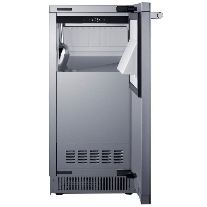 Summit 15 in. Built-in Undercounter Commercial-Use Ice Maker with 26 lb. Ice Storage, Auto-Defrost & Digital Control - Stainless Steel, , hires