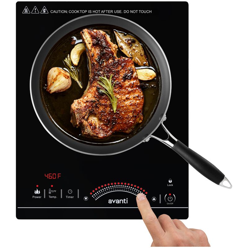 Avanti Induction Cooktop 1,800 Watt Portable Hot Plate - Black, , hires