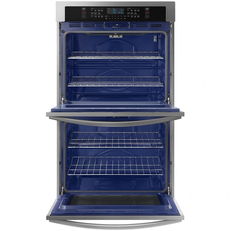 Samsung 30 in. 10.2 cu. ft. Smart Top Control Electric Double Wall Oven - Stainless Steel, Stainless Steel, hires