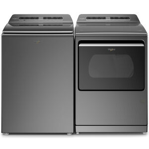 Whirlpool 27 in. 5.3 cu. ft. Smart Top Load Washer with Load & Go Dispenser & Sanitize with Oxi - Chrome Shadow, , hires