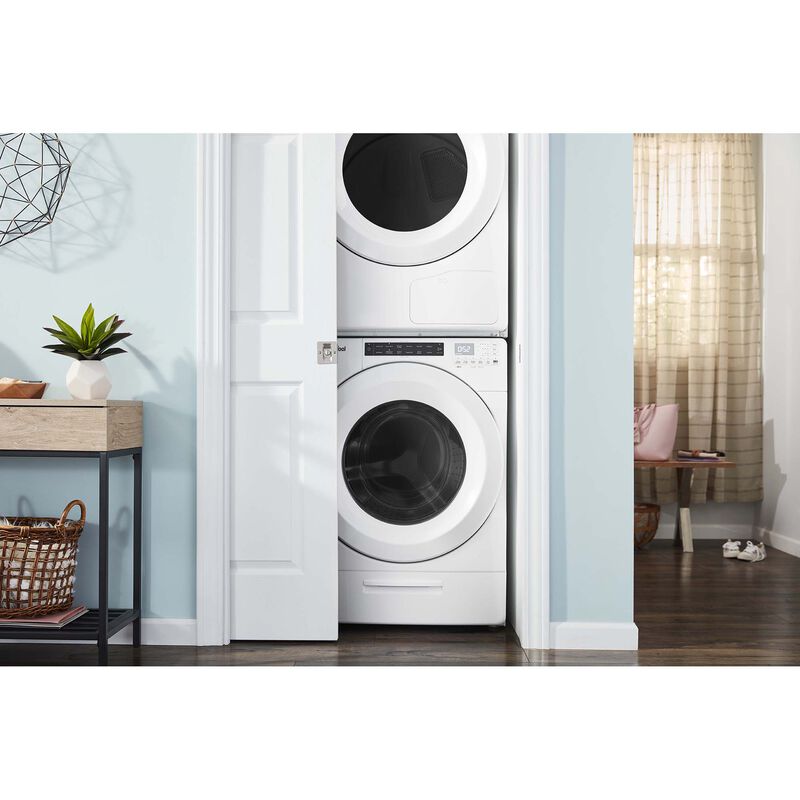 Whirlpool 27 in. 7.4 cu. ft. Stackable Ventless Electric Dryer with Heat Pump & Sensor Dry - White, , hires
