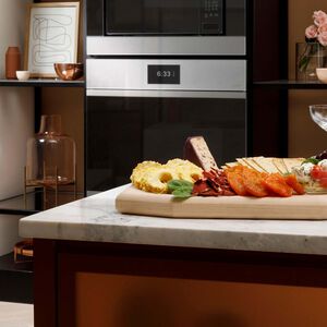 Cafe Minimal Series 30 in. 5 cu. ft. Smart Electric Single Wall Oven with True European Convection - Platinum Glass, Platinum Glass, hires