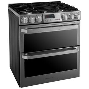 LG Signature Signature Series 30 in. 7.3 cu. ft. Smart True European Convection Double Oven Slide-In Dual Fuel Range with 4 Sealed Burners & Griddle - Stainless Steel, , hires