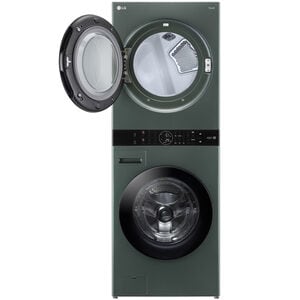 LG 27 in. WashTower with 4.5 cu. ft. Washer with 6 Wash Programs & 7.4 cu. ft. Gas Dryer with 6 Dryer Programs, Sensor Dry & Wrinkle Care - Nature Green, Nature Green, hires