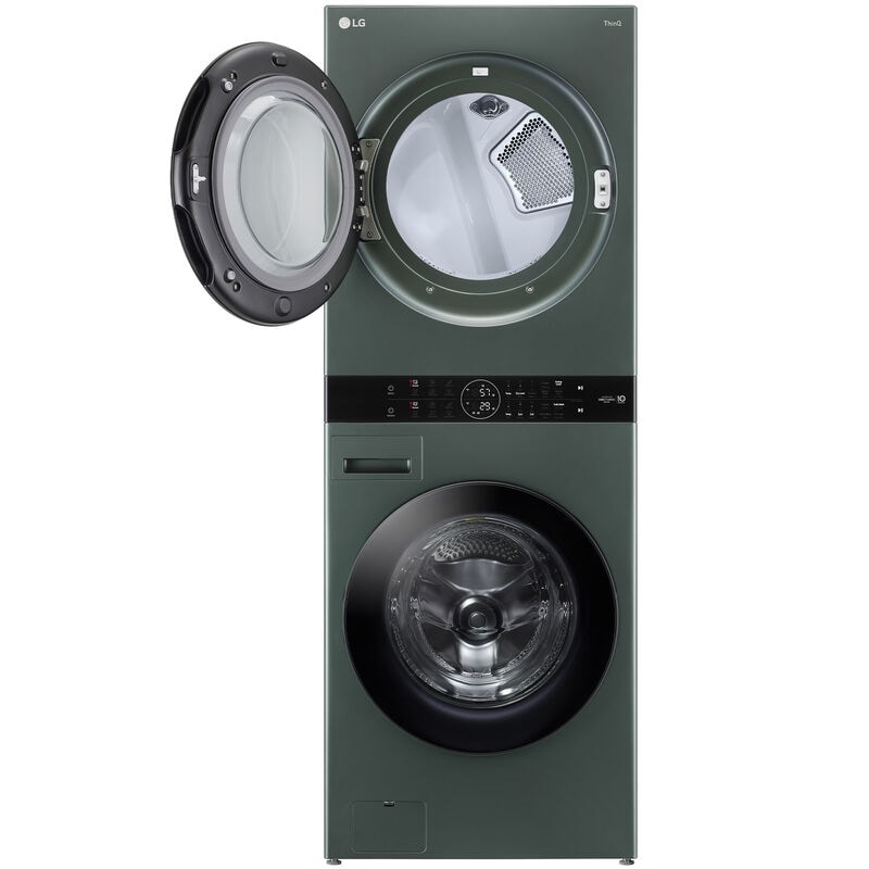 LG 27 in. WashTower with 4.5 cu. ft. Washer with 6 Wash Programs & 7.4 cu. ft. Gas Dryer with 6 Dryer Programs, Sensor Dry & Wrinkle Care - Nature Green, Nature Green, hires