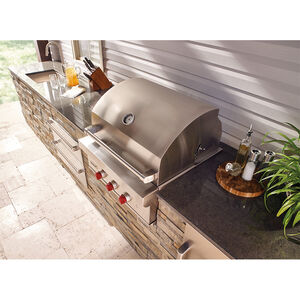 Wolf 30 in. 2-Burner Built-In Liquid Propane Gas Grill with Rotisserie & Smoker Box - Stainless Steel, , hires