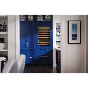 Sub-Zero Designer Series 30 in. Built-in Smart Wine Column Storage with Wood Racks, Multi-Temperature Zones & 86 Bottle Capacity - Custom Panel Ready, , hires