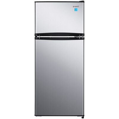 Avanti 19 in. 4.5 cu. ft. Mini Fridge with Top Freezer - Stainless Steel | RA45B3S