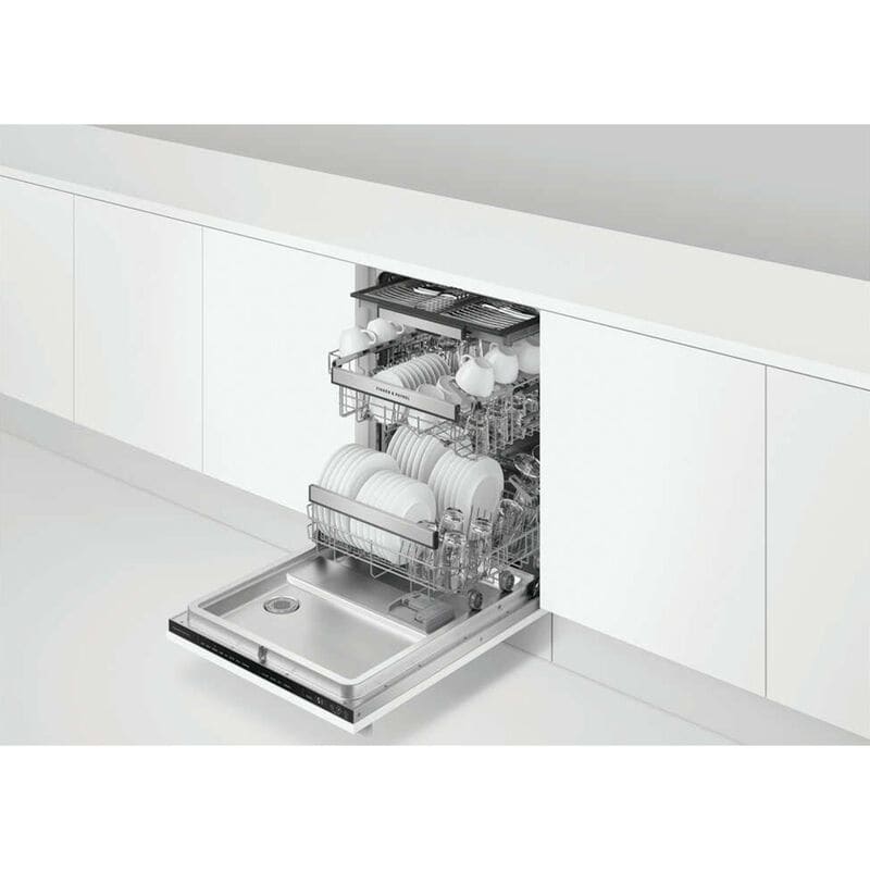 Fisher & Paykel Series 9 24 in. Top Control Flush-Mount Smart Dishwasher with 42 dBa Sound Level - Custom Panel Ready, , hires