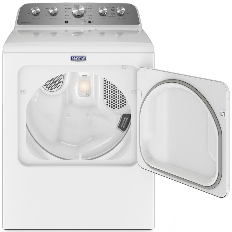 Maytag 29 in. 7.0 cu. ft. Front Load Gas Dryer with 10 Dryer Programs, 4 Dry Options & Wrinkle Care - White, White, hires