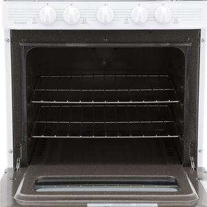 Premier 24 in. 2.9 cu. ft. Gas Range with 4 Sealed Burners - White, , hires