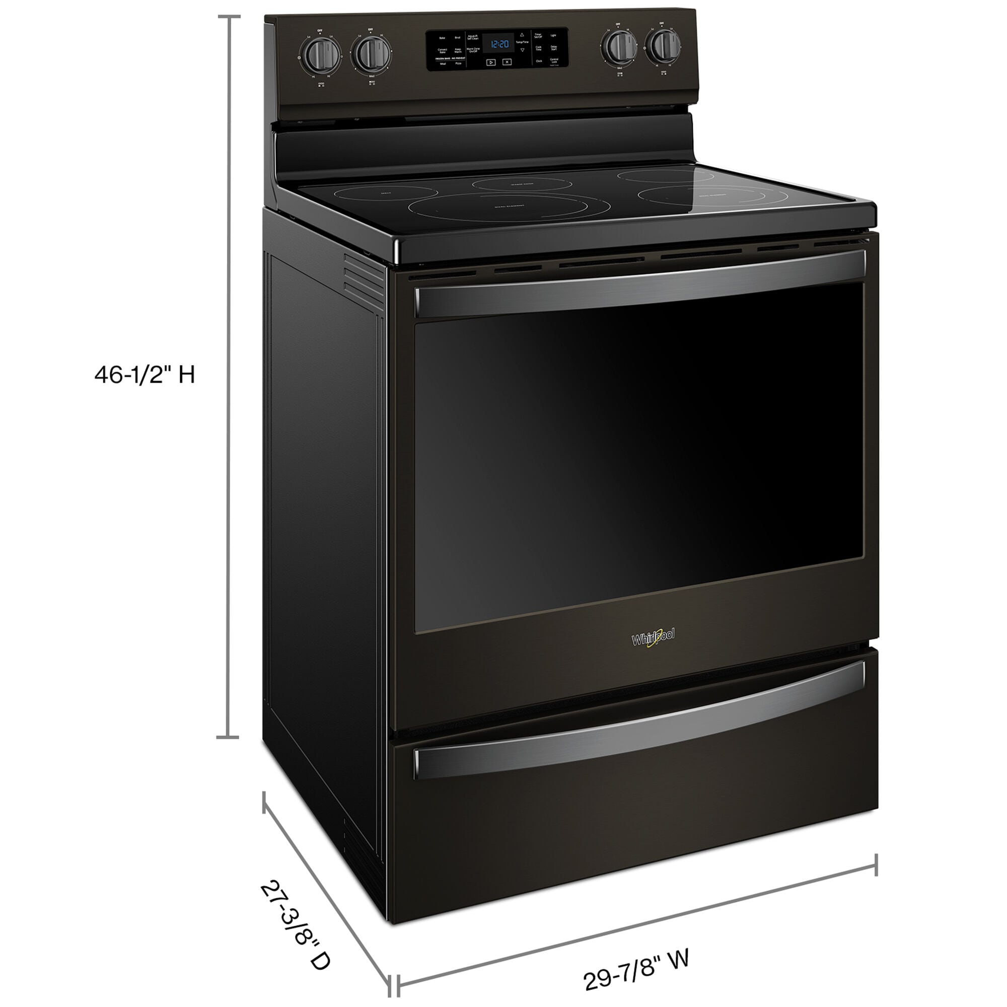 Whirlpool electric range with convection oven cheap