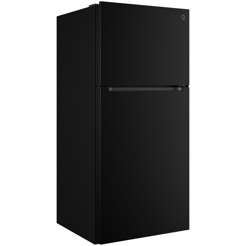 GE 30 in. 21.0 cu. ft. Garage-Ready Top Freezer Refrigerator - Black, Black, hires