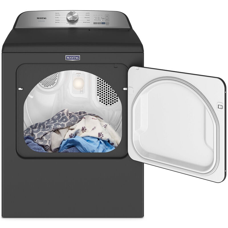 Maytag Pet Pro 29 in. 7.0 cu. ft. Gas Dryer with Pet Pro Option, Steam Cycle & Sensor Dry - Black, Black, hires