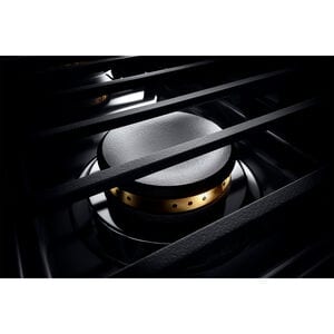 JennAir Noir Series 36 in. 5.1 cu. ft. Smart True European Convection Dual Fuel Range with 4 Sealed Burners & Griddle - Stainless Steel, , hires