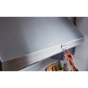 KitchenAid 48 in. Canopy Pro Style Style Range Hood with 4 Speed Settings, 4 LED Lights - Stainless Steel, , hires