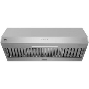 SKS 48 in. Smart Ducted Canopy Pro Style Range Hood with 650 CFM, 5 Fan Speeds & 1 LED Light - Stainless Steel, , hires