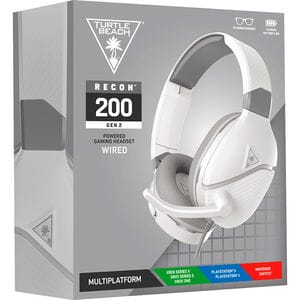 Turtle Beach Recon 200 Gen 2 Wired Multiplatform Gaming Headset for Xbox Series X, Xbox One, PS5, PS4 and Nintendo Switch - White, , hires