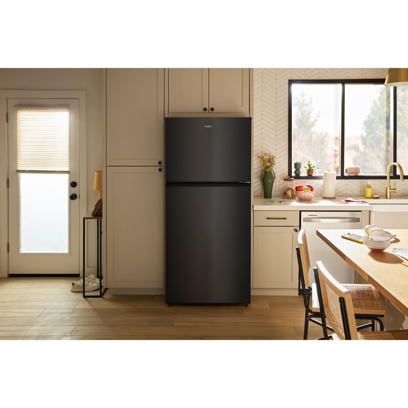 Whirlpool 30 in. 19.3 cu. ft. Garage-Ready Top Freezer Refrigerator - Black, , hires