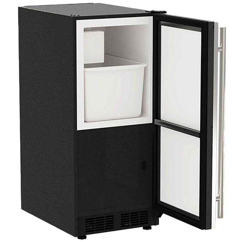 Marvel 15 in. Built-In Undercounter Ice Maker with 25 lb. Ice Storage & Auto-Defrost - Stainless Steel, , hires
