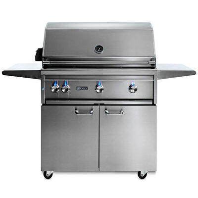 Lynx Professional 36 in. 4-Burner Natural Gas Grill with Rotisserie & Smoker Box - Stainless Steel | LF36ATRFNG