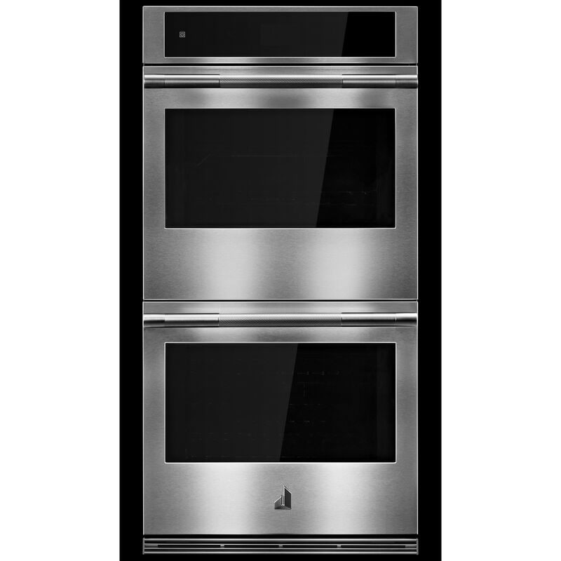 JennAir Rise 27 in. 8.6 cu. ft. Front Control Electric Double Wall Oven with Standard Convection - Stainless Steel, , hires