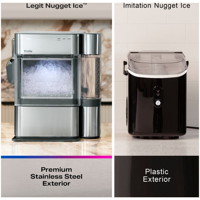 GE Profile 11 in. Smart Ice Maker with 3 lb. Ice Storage, Auto Defrost & Digital Control - Carbon Black, , hires
