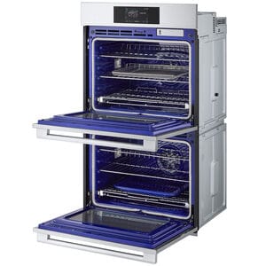 LG Studio 30 in. 9.4 cu. ft. Smart Front Control Speed/ SteamElectric Double Wall Oven with True European Convection - Stainless Steel, , hires