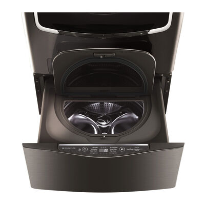 LG Signature 29" 1.0 Cu. Ft. TWINWash Compatible Pedestal Washer - Black StainlessSteel | WD205CK