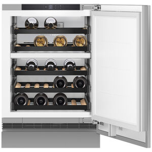 Fisher & Paykel Series 9 24 in. Undercounter Smart Wine Cooler with Wood Racks, Dual Temperature Zones & 35-Bottle Capacity - Custom Panel Ready, , hires