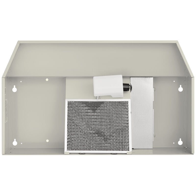 Broan 41000 Series 30 in. Ductless Standard Style Range Hood with 2 Fan Speeds & 1 LED Light - White, White, hires