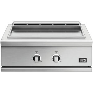 DCS Series 9 30 in. 2-Burner Built-In Natural Gas Flat Top Griddle with 500 sq. in. Cooking Surface - Stainless Steel, , hires