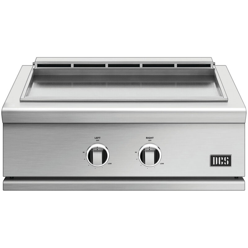 DCS Series 9 30 in. 2-Burner Built-In Natural Gas Flat Top Griddle with 500 sq. in. Cooking Surface - Stainless Steel, , hires