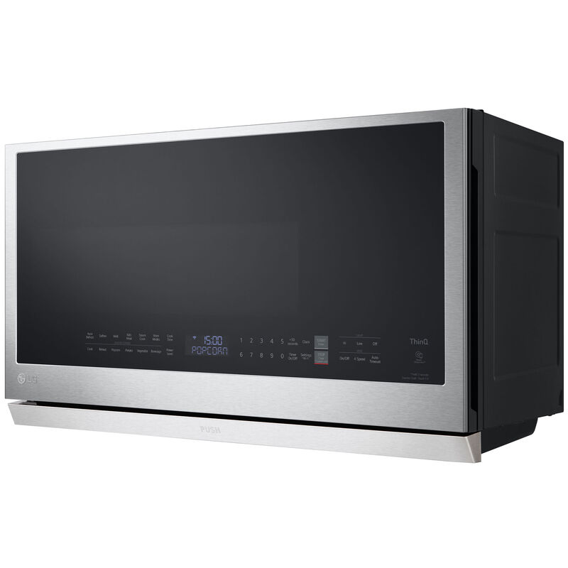 LG 30 in. 2.1 cu. ft. 1050W Smart Over-the-Range Microwave with 400 CFM & Sensor Cooking - PrintProof Stainless Steel, PrintProof Stainless Steel, hires