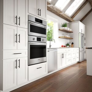 Bosch 500 Series 30 in. 6.2 cu. ft. Speed Electric Microwave/Wall Oven Combo with True European Convection - Stainless Steel, , hires